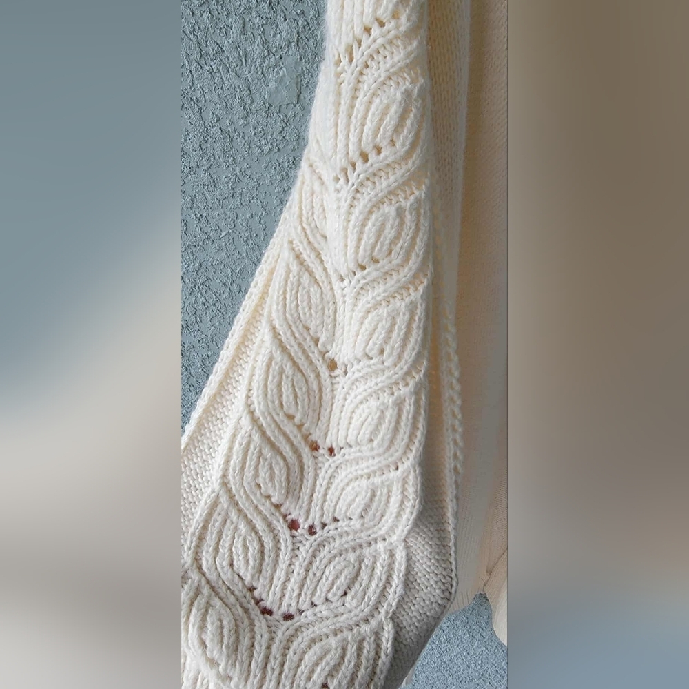 Ann Taylor Elegant Cream Women's Open Long Cardigan - Picture 6 of 10